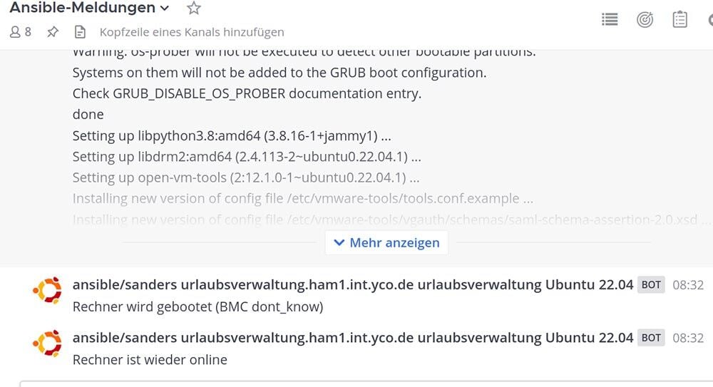 ansible-playbook-als-chat-nachricht