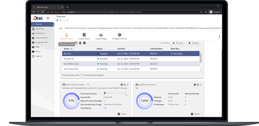 JDISC screenshot laptop