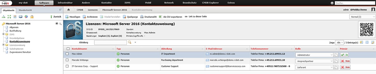 lizenzmanagement-kontakte-zuweisen