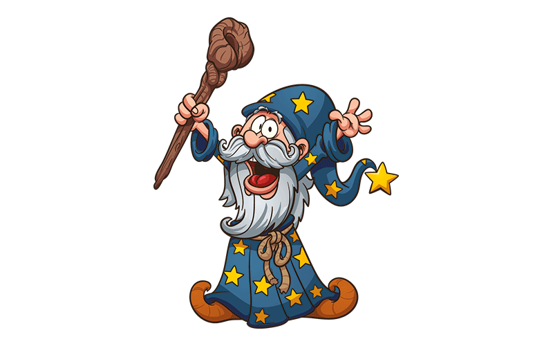 Magier spricht den Conversionzauber
