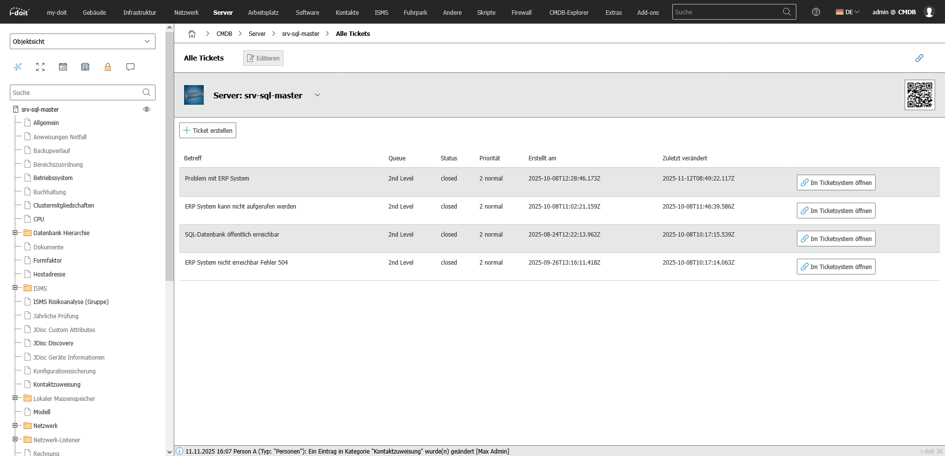 CMDB und Ticketsystem CMDB und Ticketsystem