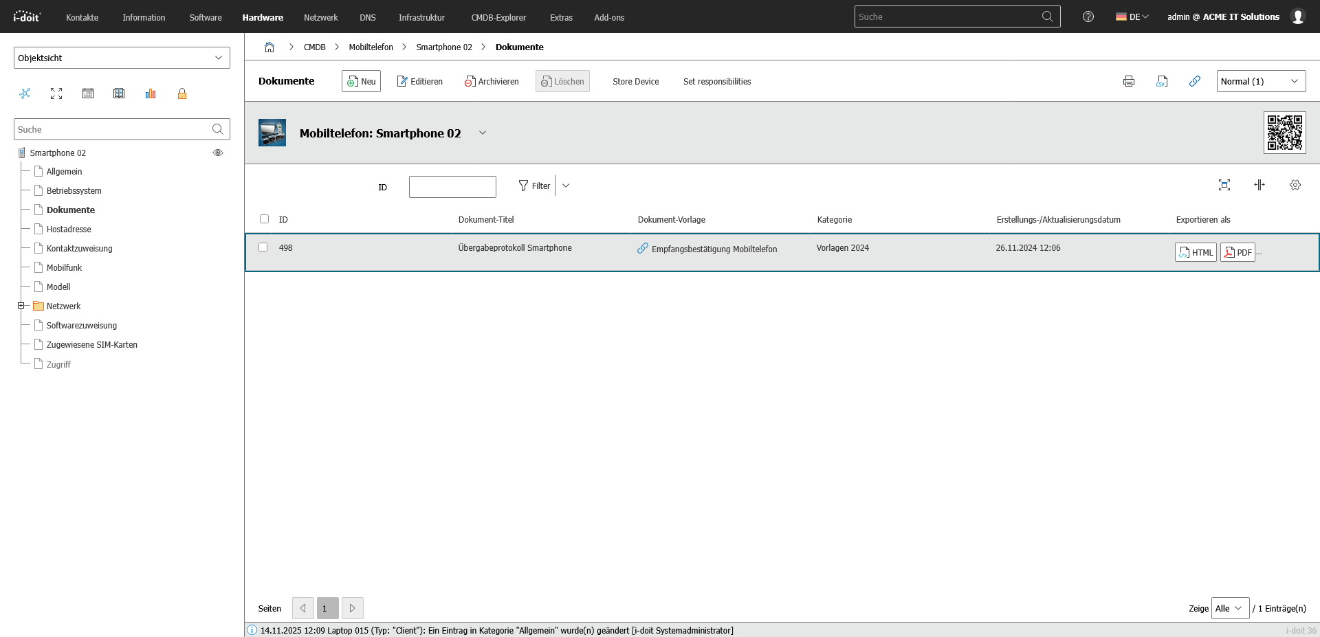 Uebergabe Smartphone Uebergabe Smartphone