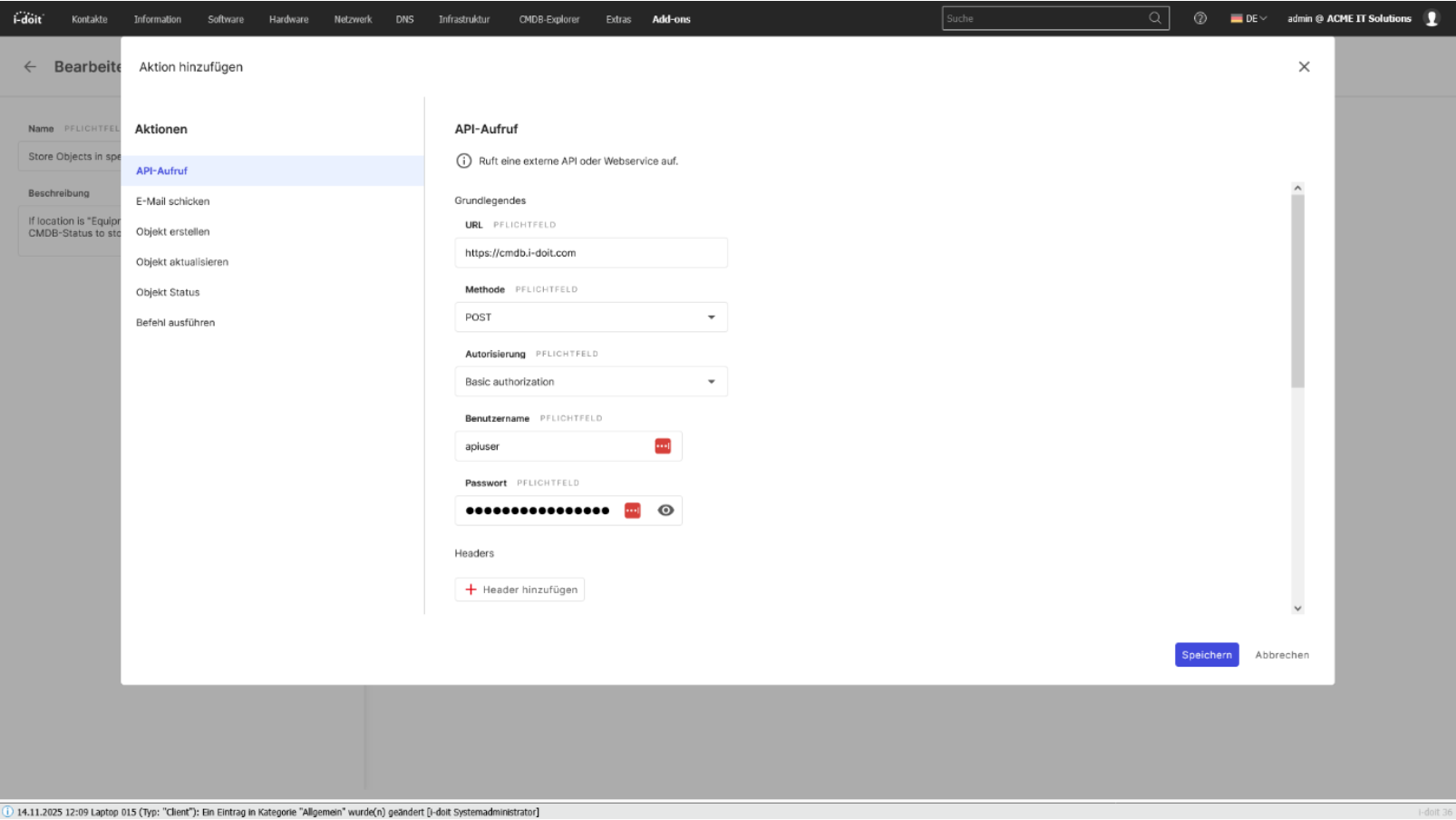 i-doit Screenshot Api Nutzung i-doit Screenshot Api Nutzung