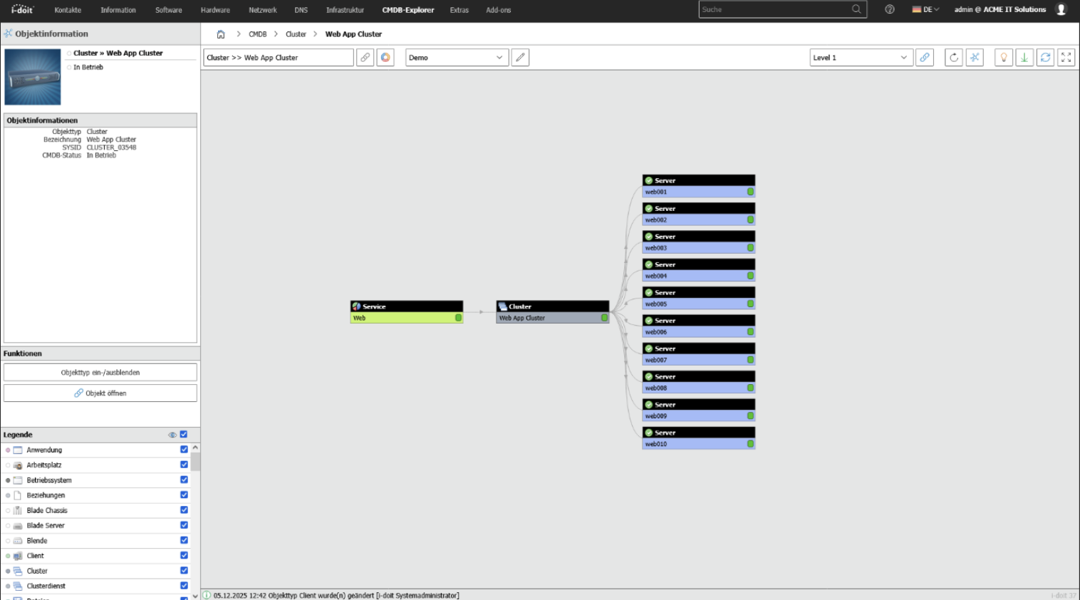 i-doit Screenshot Web App Cluster i-doit Screenshot Web App Cluster